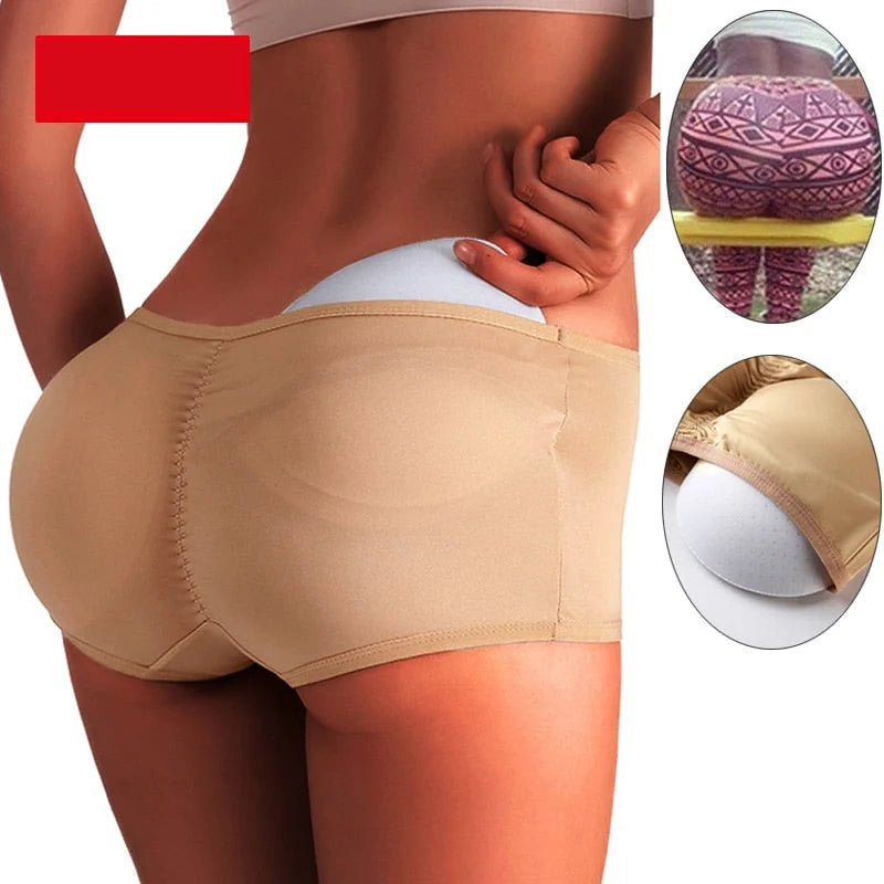 Women's Seamless Push-Up Hip Enhancer Butt Lifter Shapewear with Pad