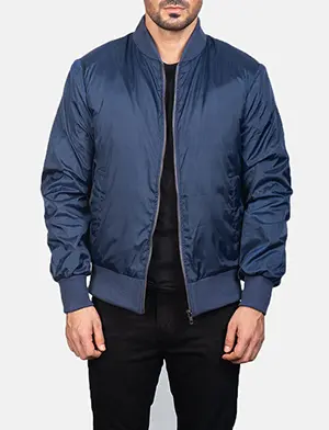 Zack Blue Bomber Jacket