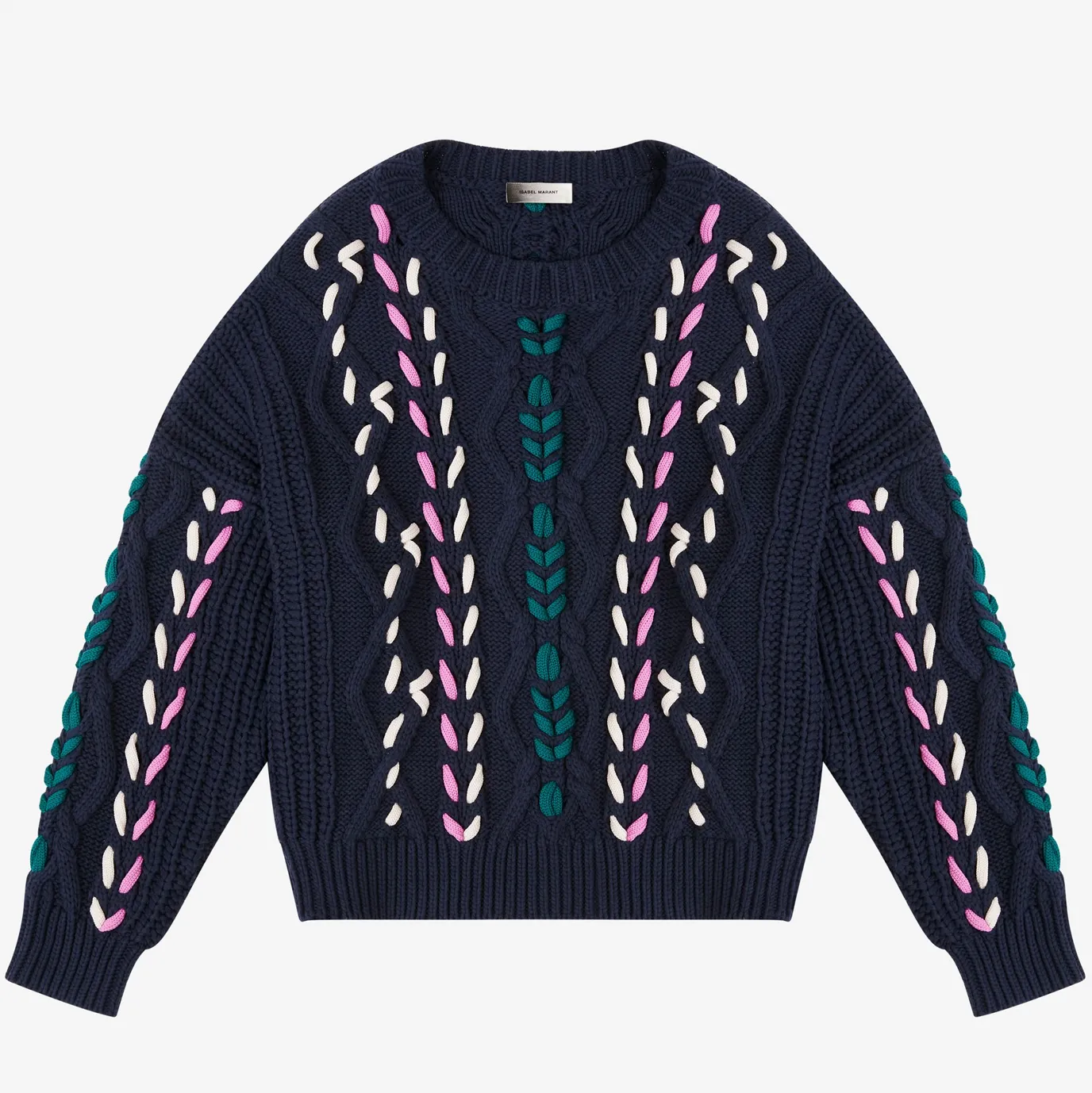 ZOLAN CABLE KNIT SWEATER